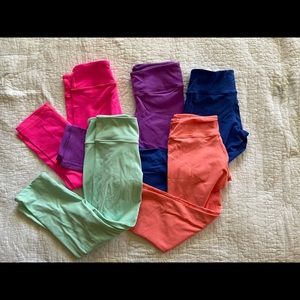 Lot of 5 Airabella Active Capri pants Size Small